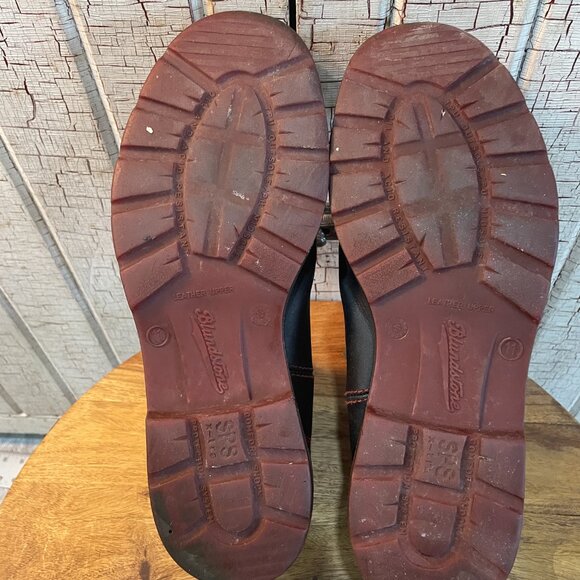 * SOLD * Blundstone 1316 Classic Chelsea Boots Black Red Men’s US 12 - Picture 7 of 8